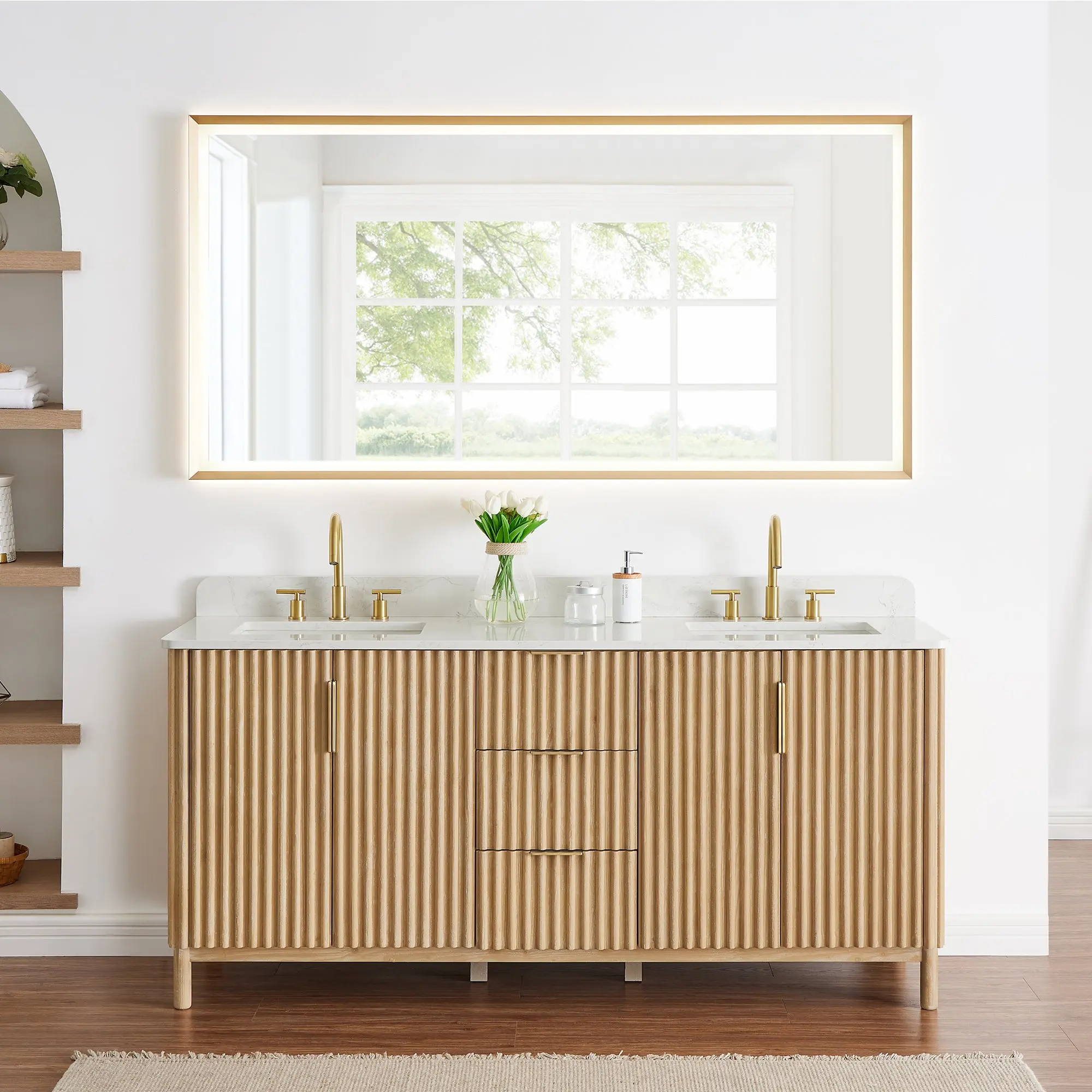 Sierra 72" double vanity with top