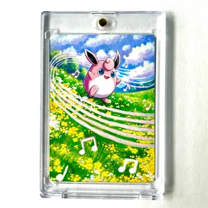 Hand-Painted Wigglytuff Pokemon Card