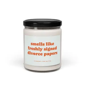 Divorce Recovery Candle - Scented Soy Candle, Gifts for Divorcees, Self-Care Candle, Relaxation Gift, Humor Candle