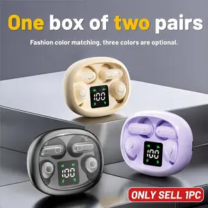Wireless Bluetooth-compatible Earbuds, Ultra Small Invisible Earplugs, Light Weight Earbuds, High Quality Headphones, Waterproof Headphones with Microphone, Sleep Sports Earphone Set, Fitness Earbuds, In Ear Design, 2 Pairs