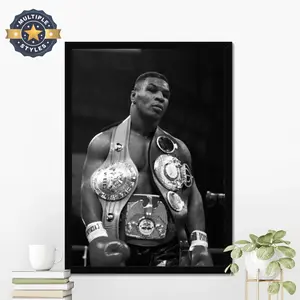 Mike Tyson Poster, Mike Tyson Wall Art, Boxing Poster, Vintage Boxing Poster, Boxing Wall Art, Gift For Him, Motivational Sport Poster Decor Photo