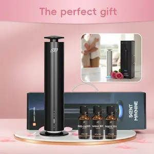 Valentine's Day Women's Gift Set APP Control Home Aroma Diffuser with Luxury Hotel-Inspired Scents Oils Up to 1200 Sq Ft Coverage Metal Aluminum Long-Lasting