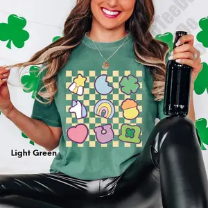 Youth & Adult Lucky Charm Shirt,shamrock Rainbow Shirt, St Patricks Day Shirt,st Patricks Shirt,lucky Shirt,st Patty's Good Luck Shirt