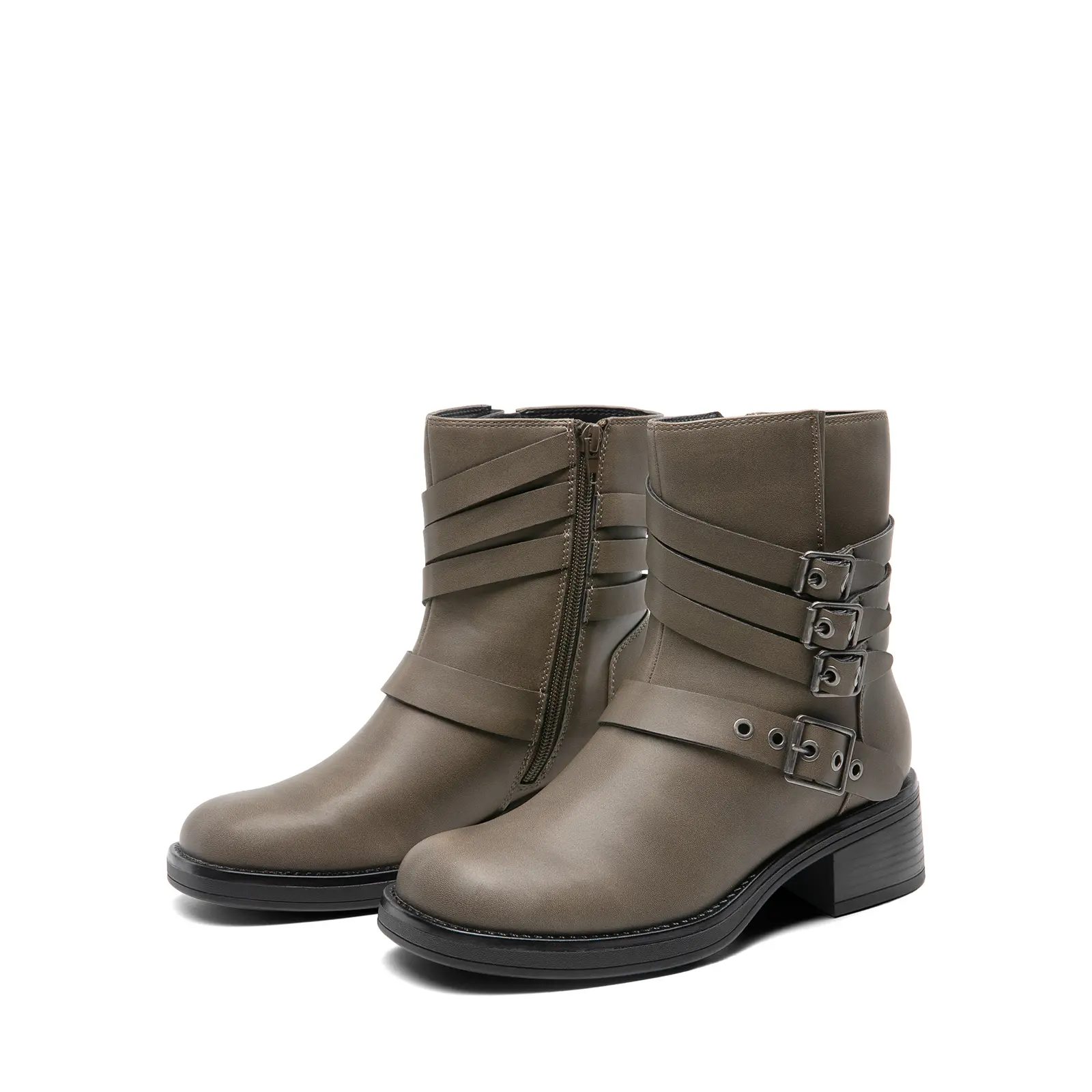 Dream Pairs Women’s Zip-Up Plush Thick-Soled Snow , Stylish Fold-Over Cuff, Memory Foam Insole for Comfort and Warmth flared leather boots Footwear Girl Design Active Casual Winter Walking Shoes