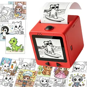 Intelligent AI voice sticker machine, children's mini sticker printer, hot sticker paper box printer, with photo printing, DIY label machine for scrapbooks, crafts, gift packaging
