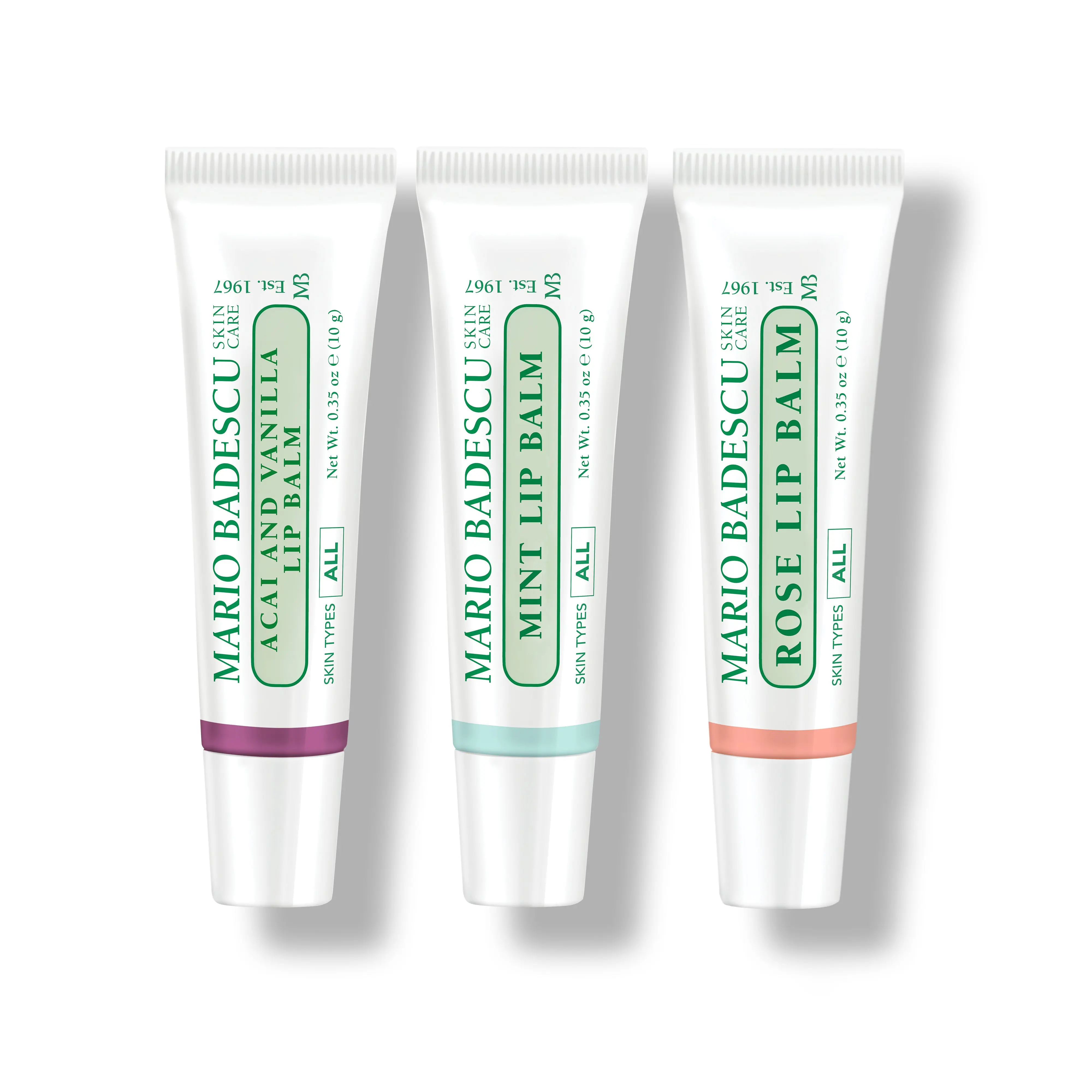 TikTok Lip Balm Bundle - Berry Floral Mint Skincare Vanilla Comfort Peppermint Silky