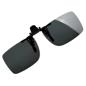 Polarized Sun Glasses Clip, 1 Count Anti-UVA UVB Driving Night Vision Lens Clip, Universal Car Interior Accessories