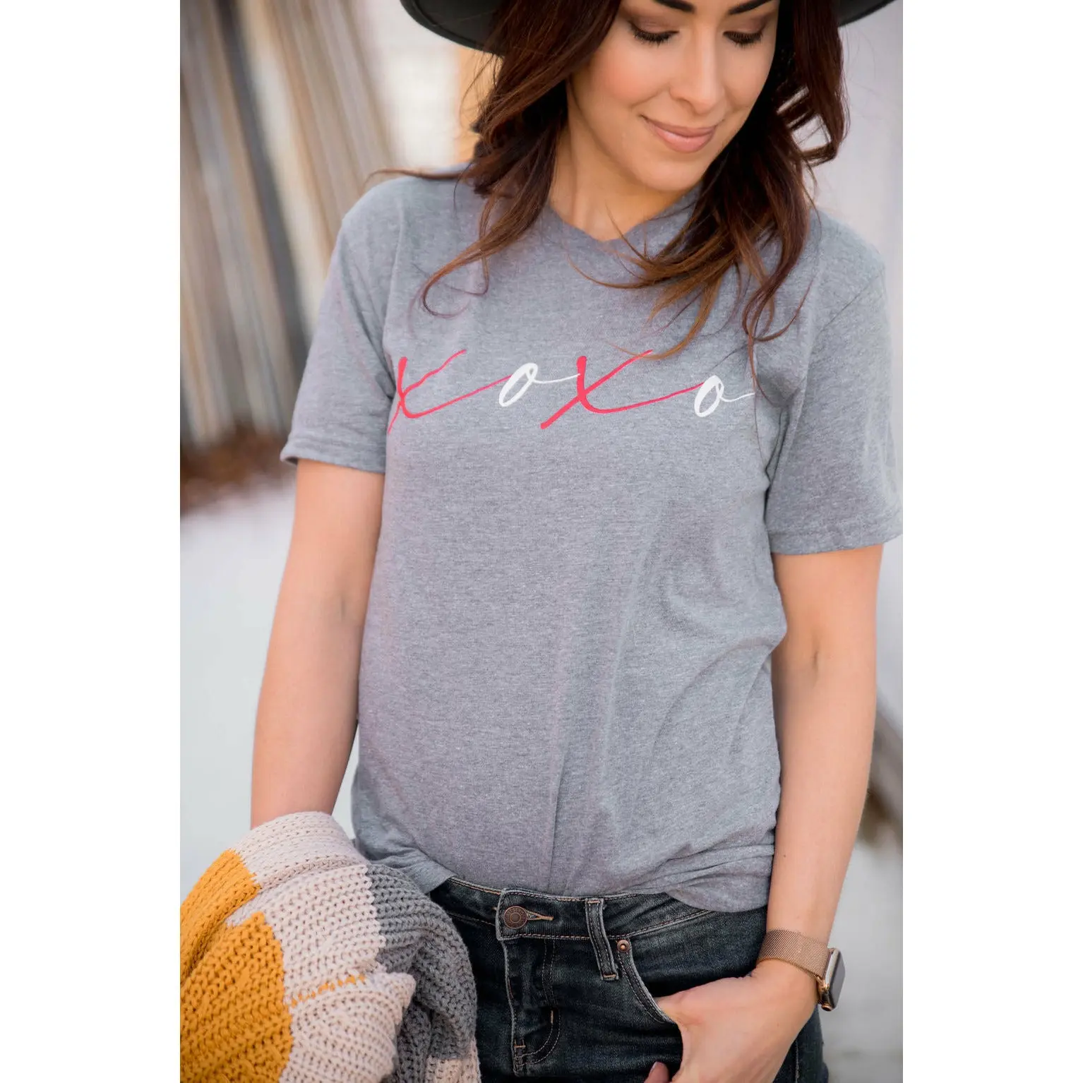 XOXO Tee - Grey