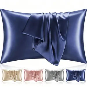 【Hvnde】2pcs Pillow Cases Queen, Cooling Pillow Cases, Rayon Derived from Bamboo Dark Grey Pillowcases Queen Size Set of 2, Breathable & Soft Bedding Pillow Cover with Envelope Closure,Gifts outdoorfun