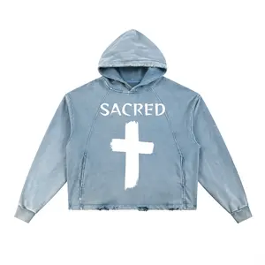Vintage Washed LORD SAVE ME! JESUS & PETER SACRED HOODIE