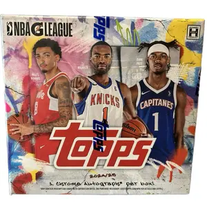 Topps 2024/25 NBA G League Hobby Only Autograph Box with Wilson Basketball and Graffiti Design