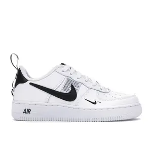 Nike Kid's Air Force 1 Low Utility White Black, from StockX
