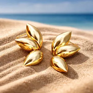 Lady Bud- Gold Dipped Studs