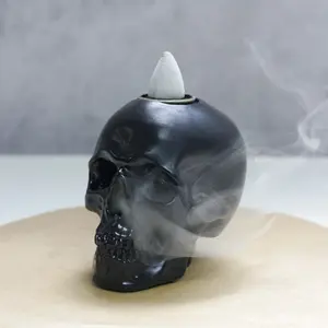 Resin Reversal Waterfall Incense Burner, Classic Style Aromatherapy Scent Diffuser with Cones, Home Office Decor, Perfect Halloween Decoration