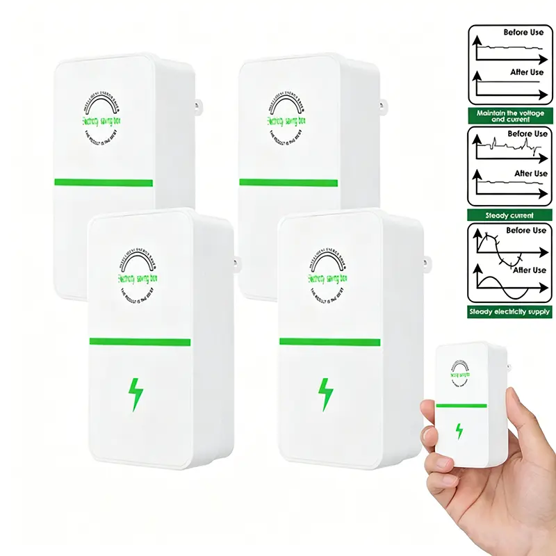 2/4PCS 2026 Home Plug-In Voltage Stabilizer, Outlet Surge Protector with Flat Plug, Surge Protector Flat Plug Power Socket