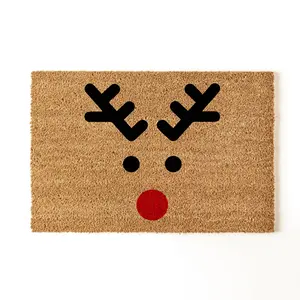 Rudolph Doormat, Reindeer Doormat, Reindeer Games Doormway, Classic Holiday Theme, Festive Home Decor, Holiday Doormat, Funny Doormat, Christmas Gift, Christmas Doormat, Coir Doormat, Welcome Doormat