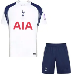 Tottenham Hotspur 2025/26 Home and Away Full Set Soccer Kit, Premium Fabric Match Style Set H