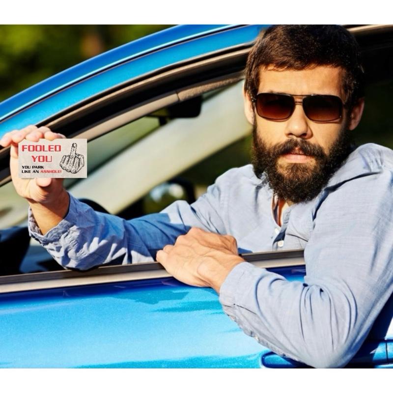 You Park Like An A-hole Bad Parking Prank Cards Funny Bad Parking Warning Cards – Leave Under Windshield – 50 Pack