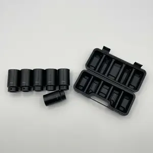 Pittsburgh Front Wheel Drive Axle Lock-Nut Socket Set (1/2” Drive) – Heavy-Duty Chrome Moly Steel, Impact-Ready, for Cars and Light Trucks