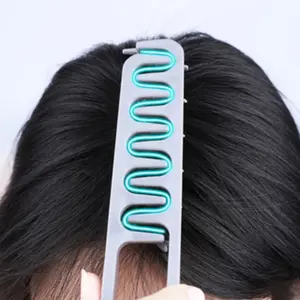 Pompadour Texture Styling Comb Natural Curl Perm Hair Tool Root Volume Cover Hair Gap Beauty Brush, Enhance Your Hairstyle Hair Styling Combs