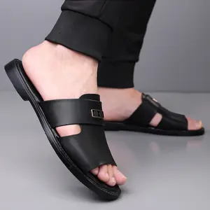 Brand Bdhjydb [Men's Dressy Slides] Men's Dressy Casual Slides with a Smooth Upper Design and Comfortable Walking Sole, Stylish Slip-On Sandals for the Fashion-Forward for Man, Ideal for Summer Evenings and City Strolls