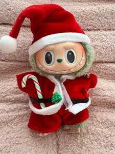 Labubu Outfit – Santa Claus Christmas Costume 3 pieces, Clothes Only, Doll Not Included