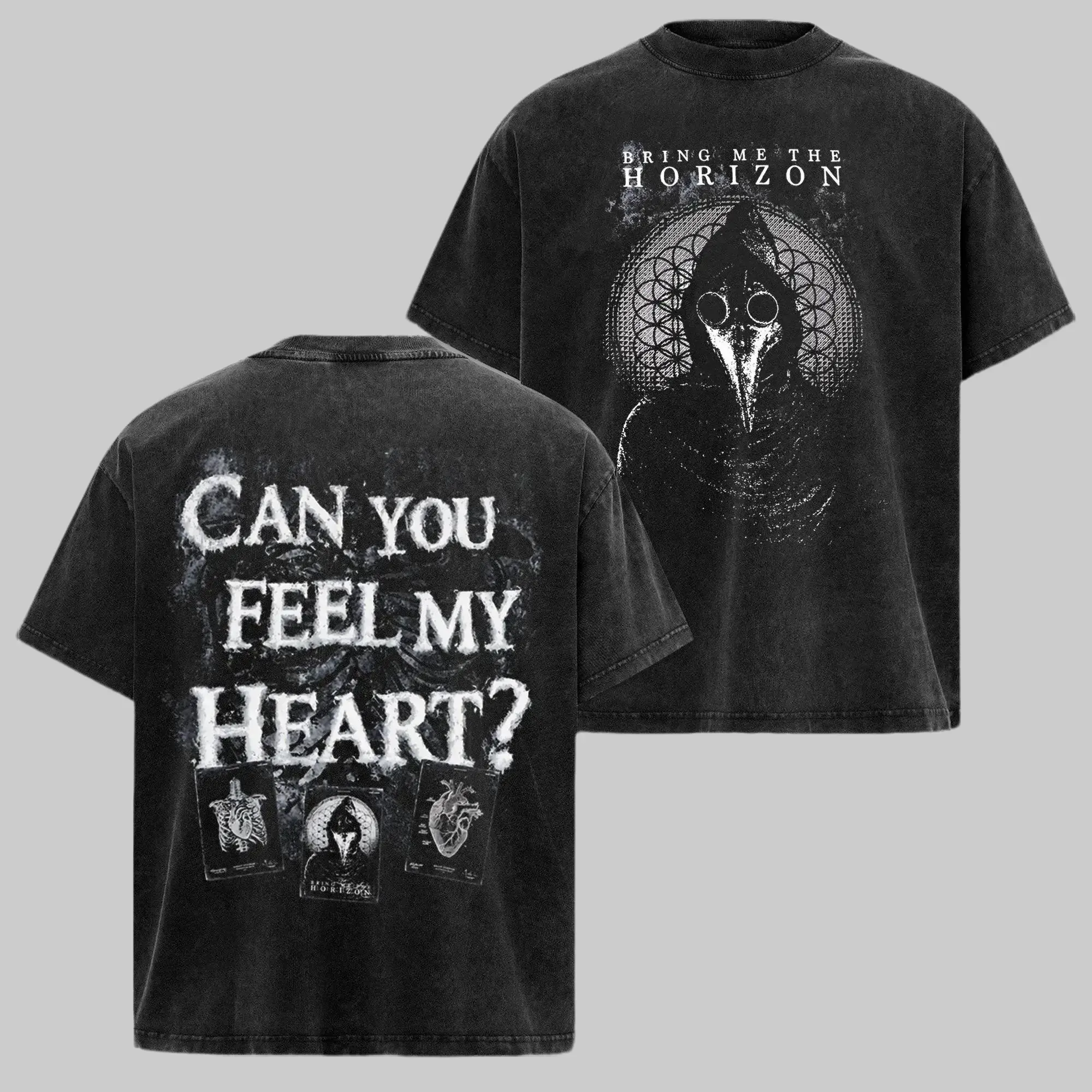 Bring Me The Horizon Plague Doctor Shirt, alternative band merch, trending shirt, Washde Tee & Hoodie, 90s graphic tee, vintage graphic tee, grunge aesthetic shirt, classic rock merch Menswear Streetwear Long Sleeve