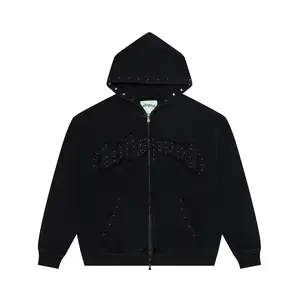 GODSPEED SYMMETRIC STUDDED ZIP HOODIE