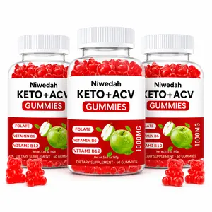 Keto ACV Gummies Premium, Keto Supplement with Apple Cider Vinegar, Apple Flavored Formula for Men and Women, Keto + ACV, 1000 mg (60 Gummies, Apple Flavored)