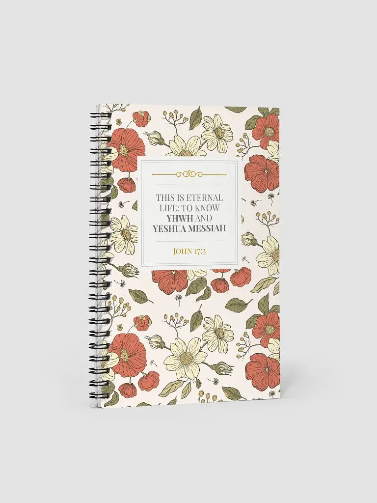 Eternal Life Floral Notebook