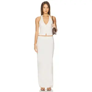 ALL THE WAYS Zephyra Skirt Set in Ivory