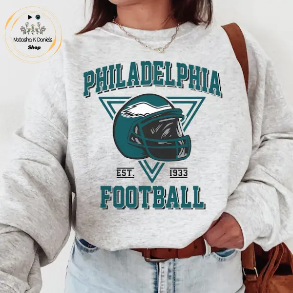 Eagle Sweatshirt, Vintage Philadelphia Eagle Crewneck Sweatshirt