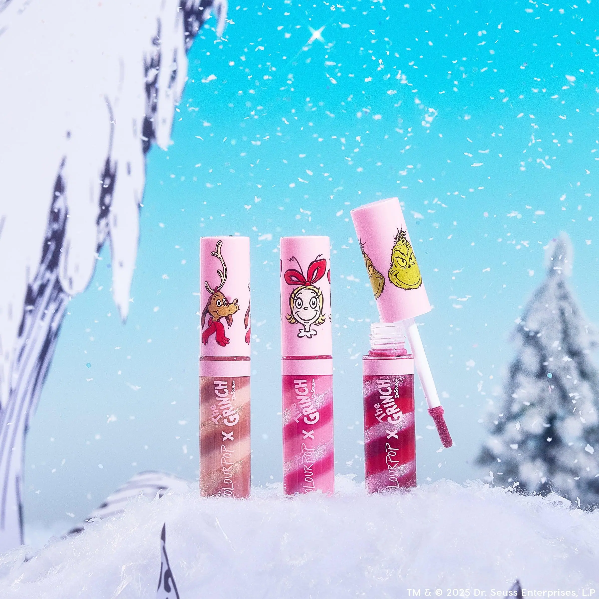 ColourPop x Grinch Merry Grinchmas Swirl Lip Gloss Kit 1006 ColourPop x Grinch Merry Grinchmas Swirl Lip Gloss Kit 1006