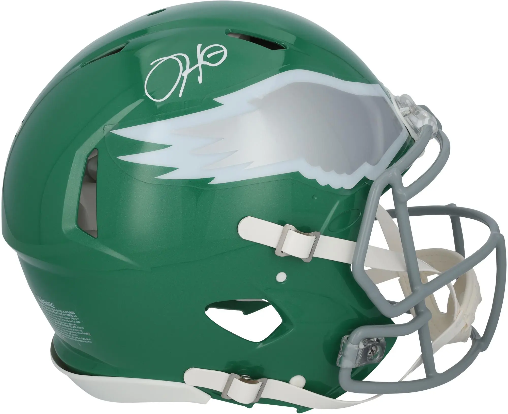 Jalen Hurts Philadelphia Eagles Autographed Riddell Kelly Green Speed Authentic Helmet - Fanatics Authentic Certified