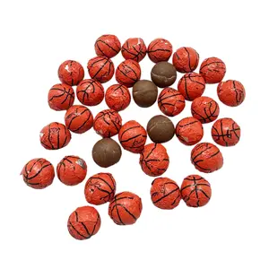 Milk Chocolate Basketballs Wrapped in Foil – Available in 1, 2, 3, and 5 lb Bags – Perfect for Birthday Parties - TikTok Candy Trend Item