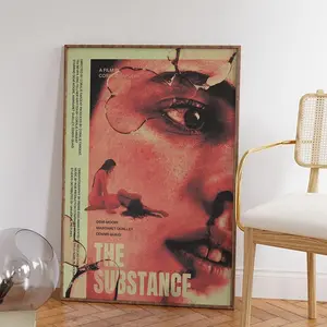 The Substance Movie Poster Vintage Classic Movie Poster Art Home decoration Poster Gifts High Quality