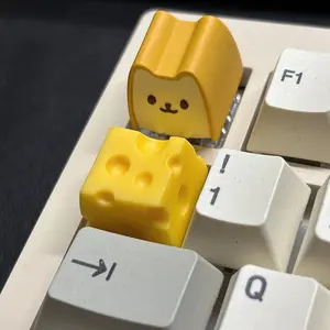 Lobo Original Bread Dog Kawaii Keycaps Resin Mechanical Keyboard Accessories Keycap Single ESC Replacement Keyboard Decor OEM R4