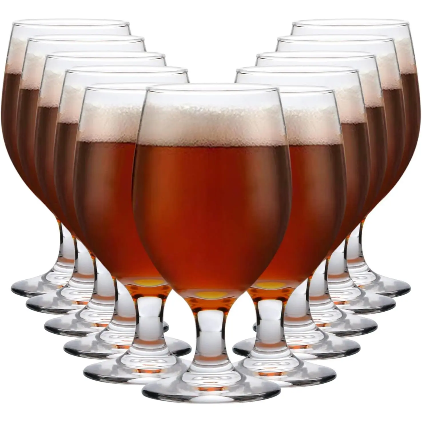 13 OZ Red&White Wine Glasses,Clear Water Goblets Set of 12,Multi-purpose Water Goblet Glasses Dessert Port Short Stemmed Drinking Glass for Party,Wedding,Home Bar Drinkware Plastic