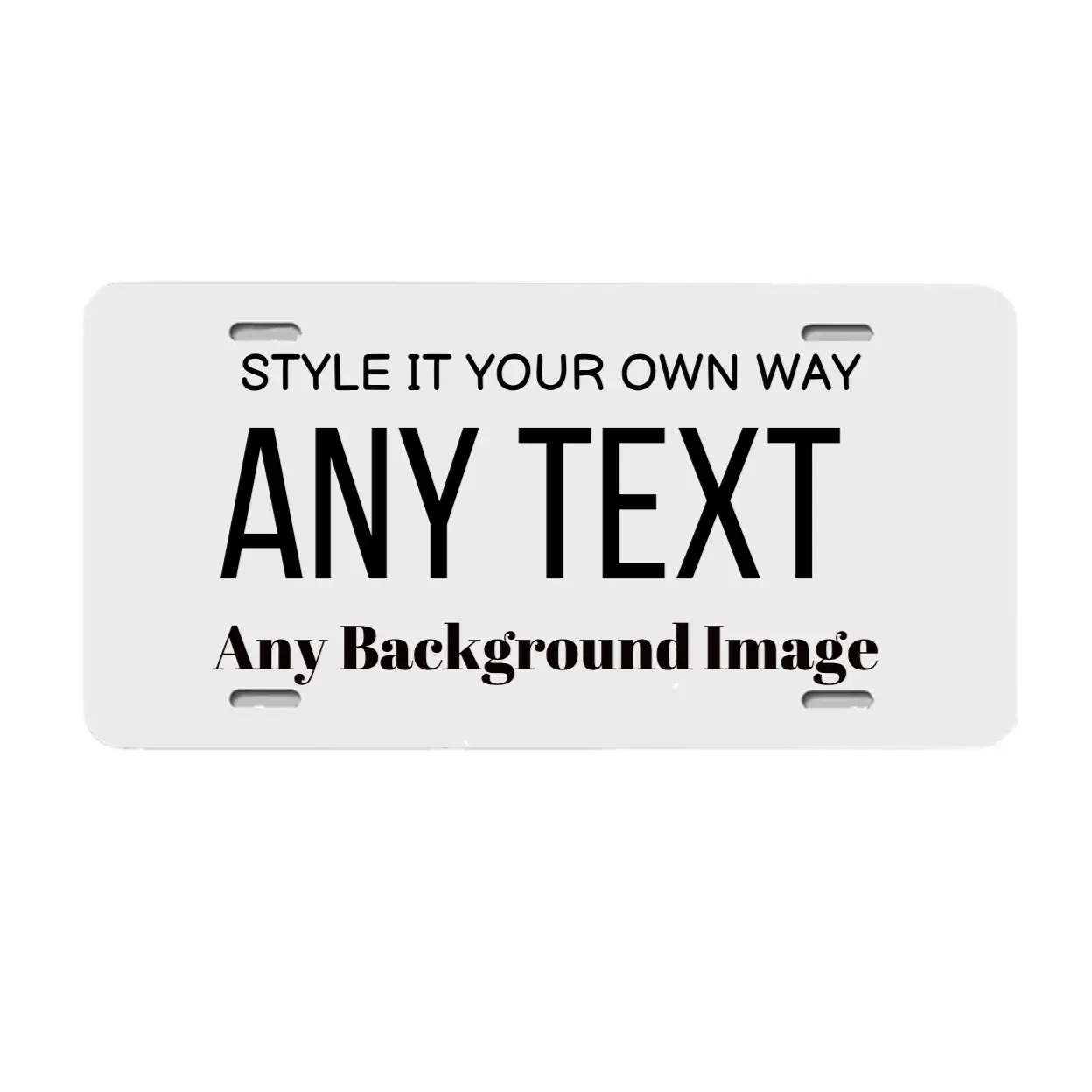 Custom License Plate