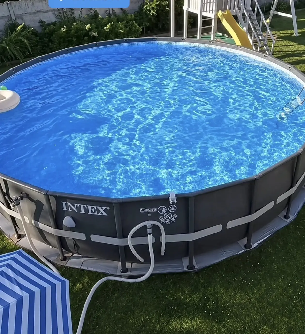 Intex 32' × 16' × 52" Round Ultra XTR Frame Above Ground Swimming Pool Set