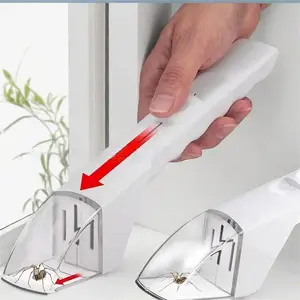 Portable Plastic Handheld Pest Catcher Tool with Handle Expel Bug Away Spider Mosquito Fly Insect Control Tools for Home Garden