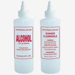 Alcohol Bottle 4oz Label
