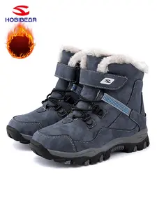 Women's Winter Fleece Lined Snow Boots, Waterproof Long Fur Boots, Skiing Boots, Hobibear Ladies Warm Ankle Booties