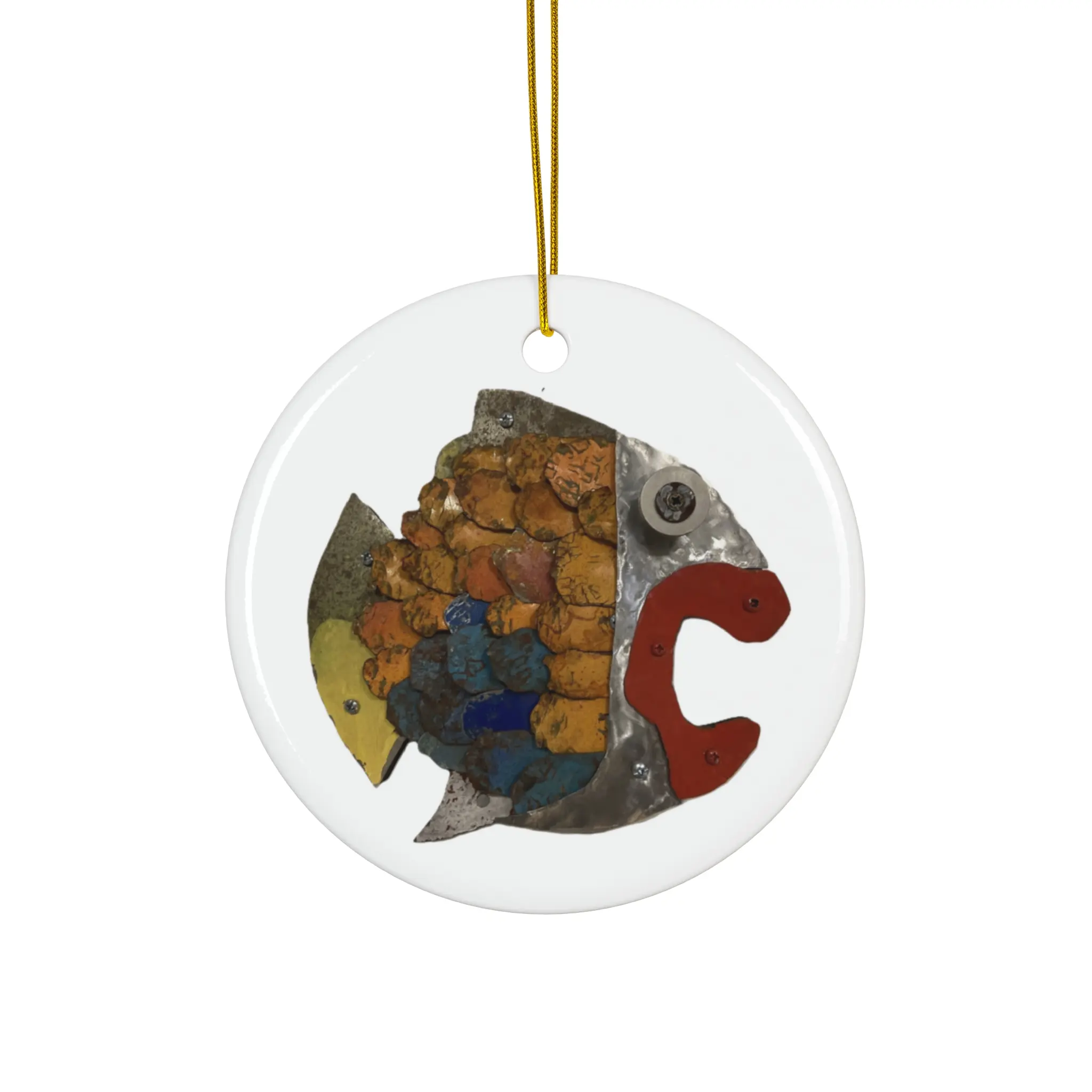 Fish Themed Ceramic Ornament, Little Stinker 2