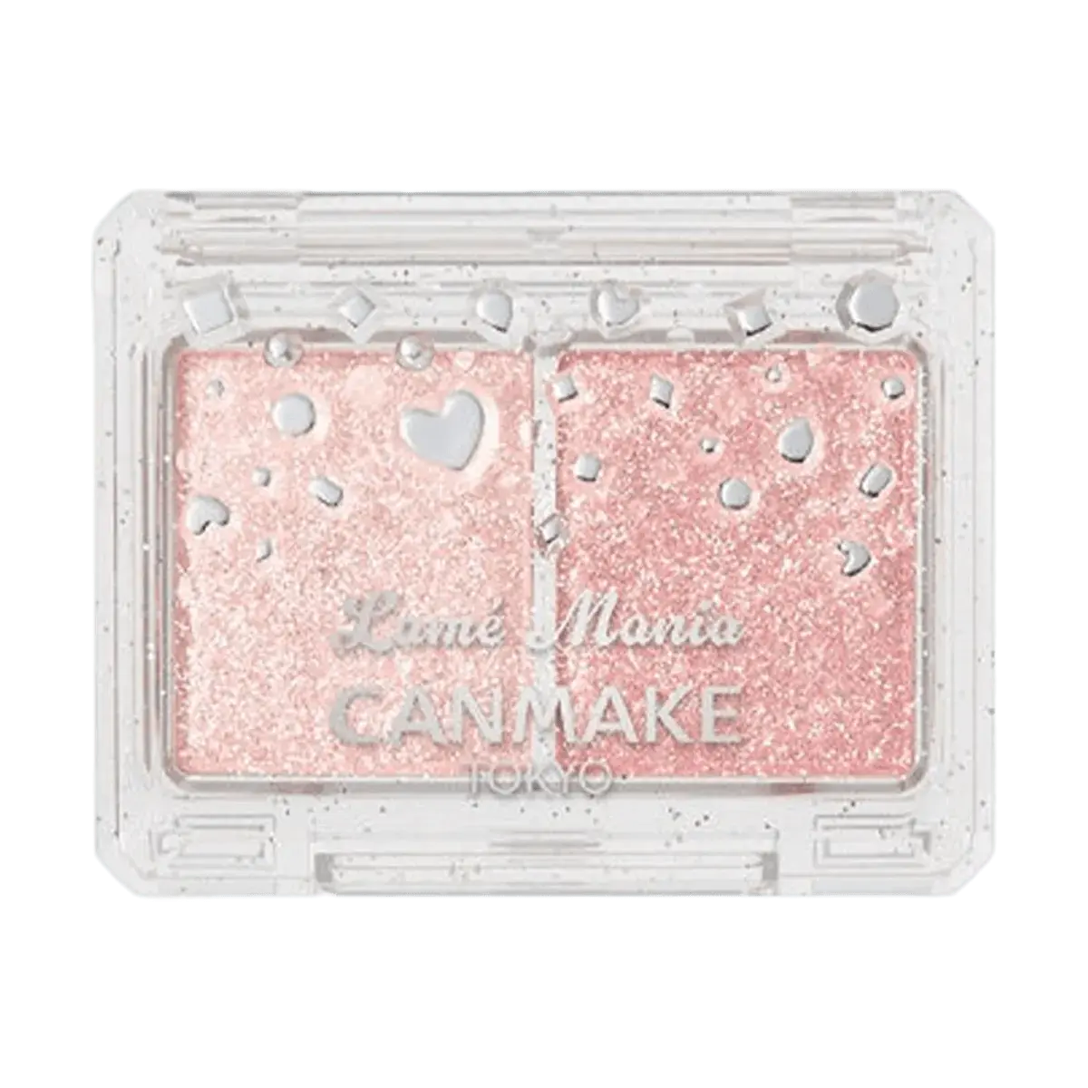 CANMAKE Jewel Star Eyeshadow #02 Diamond Pink - Shimmering Glitter Eyeshadow for Luminous Highlight & Subtle Blue Tones - Japanese Makeup