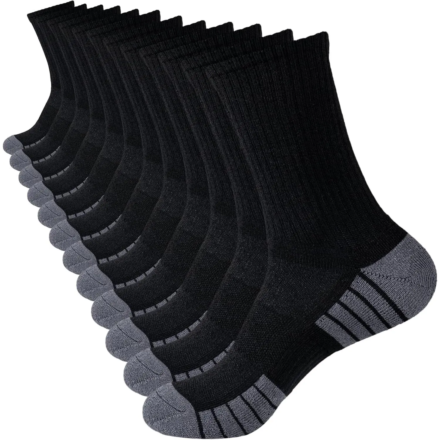 LUBOT ANTI-ODOR 2026 Bamboo Viscose + Cotton Ankle/Crew/Quarter Socks - Moisture-Wicking, Cushioned, Arch Support