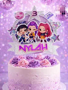 K POP kids cake topper SHAKER