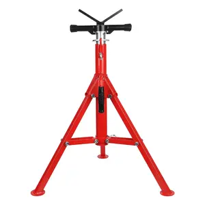 Garvee Heavy Duty Jack Stands with 2500 lbs Load Capacity, Adjustable V Head Pipe Stands 28-52 inch Height, Foldable Steel Pipe Stands for Welding, Automotive, and Construction Projects