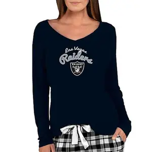 Football Fan Shop Officially Licensed NFL Ladies Marathon Long-Sleeve Top - Raiders