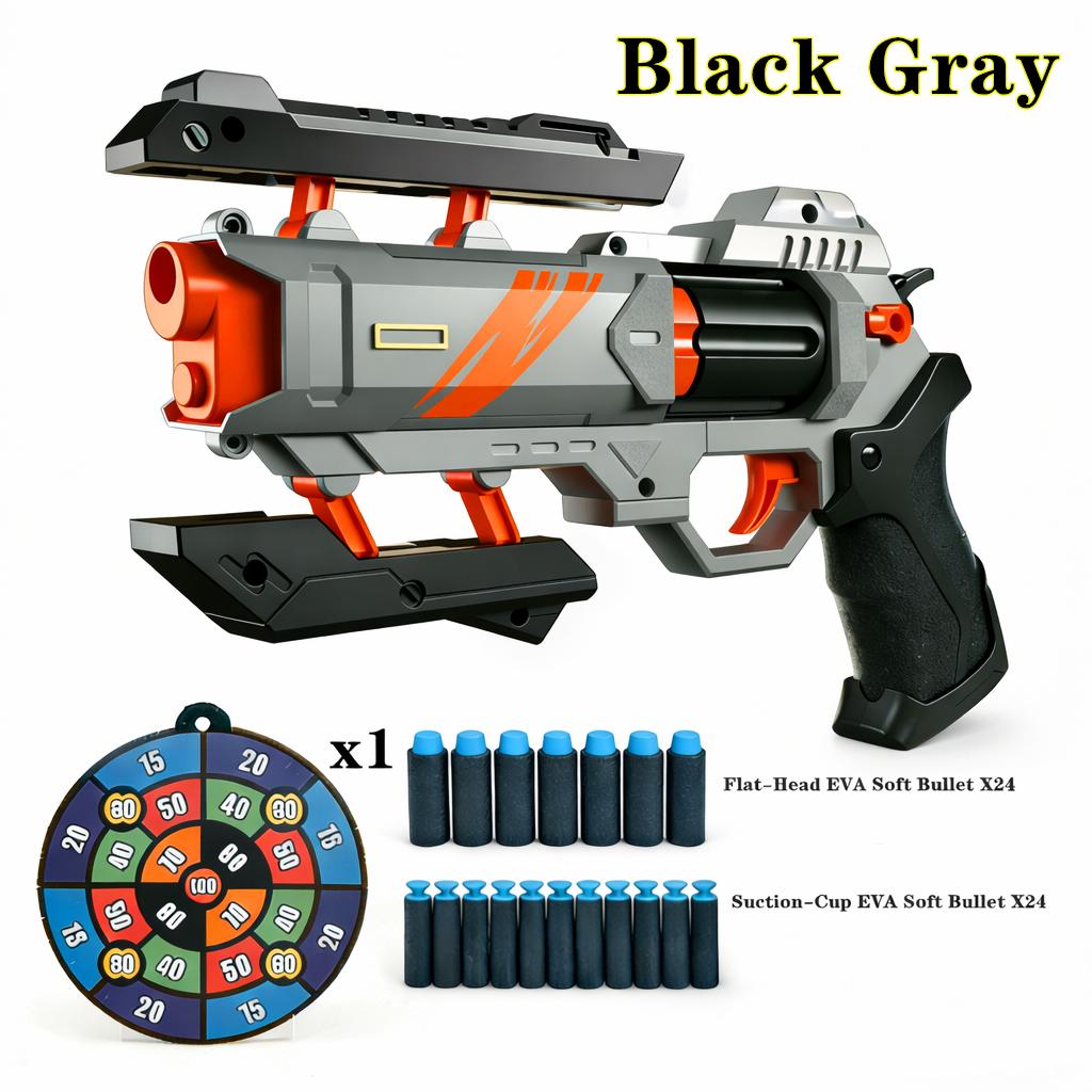 Foam Dart Blaster Toy Set with Target & 48 Refill Darts for Kids Outdoor Play Birthday Gift